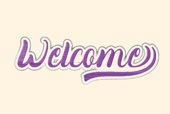 A Designer's Review of the Welcome Purple Vintage Embroidery