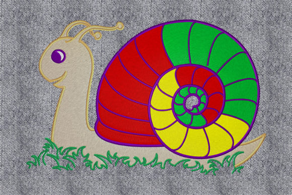A Warm Review of the Multicolor Snail Embroidery Design