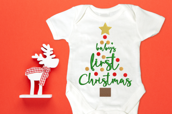Baby’s First Christmas Tree Embroidery Design Review