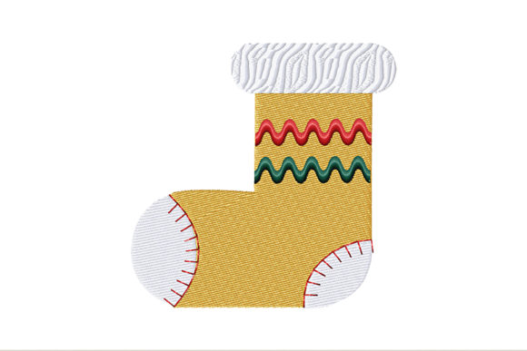 Gingerbread Stocking Christmas Embroidery for Boutique Apparel