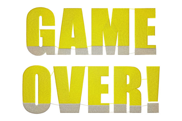 The 'Game Over Sign' Embroidery Design: A Seasonal Review