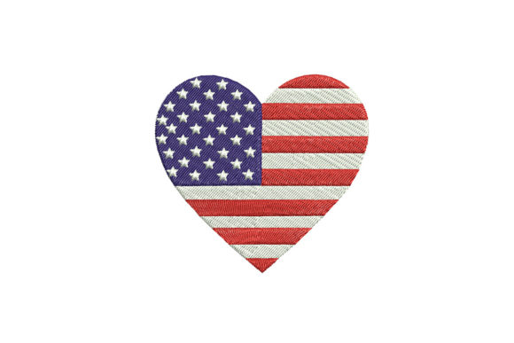 USA Flag on Heart Shape: A Designer's Review for Business Merch